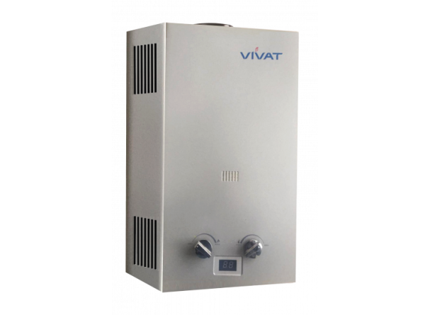 Газовая колонка VIVAT SLV 20-10 NG (Серая) фото 1